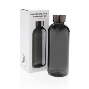 XD Collection Leakproof water bottle with metallic lid Black