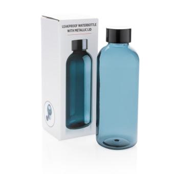 XD Collection Leakproof water bottle with metallic lid Aztec blue