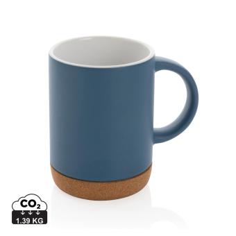 XD Collection Ceramic mug with cork base 280ml 