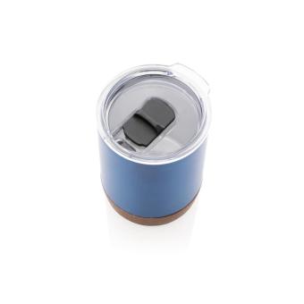 XD Collection Kleine Vakuum-Kaffeetasse aus RCS rSteel & Kork Blau