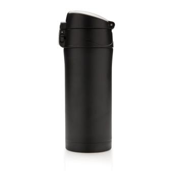 XD Collection RCS Recycled stainless steel easy lock vacuum mug Black