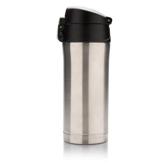 XD Collection RCS Recycled stainless steel easy lock vacuum mug Silver