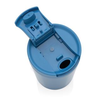 XD Collection Doppelwandiger Vakuum-Becher aus RCS recyceltem SS Blau