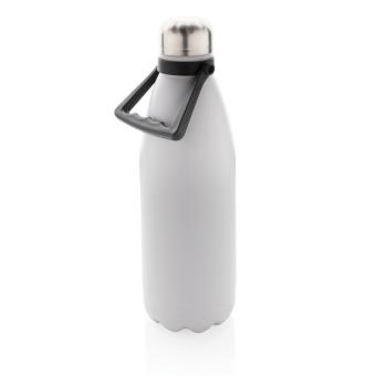 XD Collection Große Vakuumflasche aus RCS recyceltem Stainless-Steel 1,5L Weiß