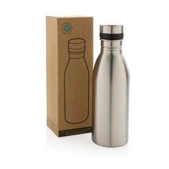 XD Collection RCS Recycled stainless steel deluxe water bottle Silver