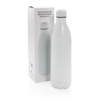 XD Collection Solid Color Vakuum Stainless-Steel Flasche 1L Weiß
