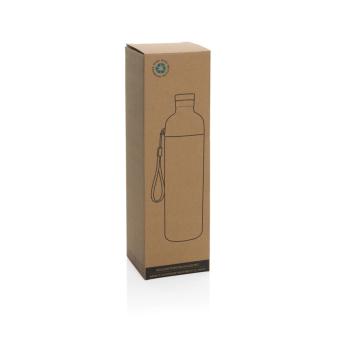 XD Collection Impact RCS recycled PET leakproof water bottle 600ml Navy