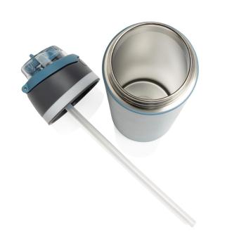 XD Collection Omni Sip verschließbare Flasche aus RCS-reSteel, 720ml Blau