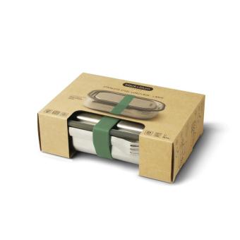 Black + Blum Black+Blum Stainless Steel Lunch Box groß Olivgrün
