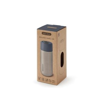 Black + Blum Black+Blum isolierter, auslaufsicherer Becher aus Edelstahl Grau