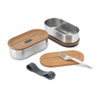 Black + Blum Black+Blum Stainless Steel Double Bento Box Convoy grey