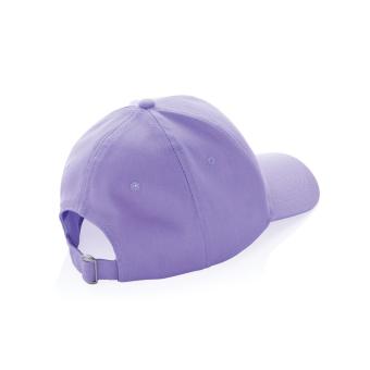 XD Collection Impact 6 panel 280gr Recycled cotton cap with AWARE™ tracer Lila