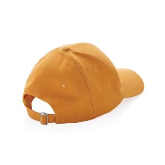 XD Collection Impact 5panel 280gr Recycled cotton cap with AWARE™ tracer Sundial orange