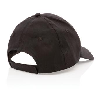 XD Collection Impact 6 panel 190gr Recycled cotton cap with AWARE™ tracer Black