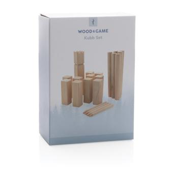 XD Collection Wooden kubb set Brown