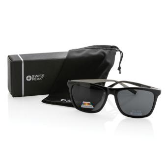 Swiss Peak polarisierte Sonnenbrille aus RCS Kunststoff Schwarz