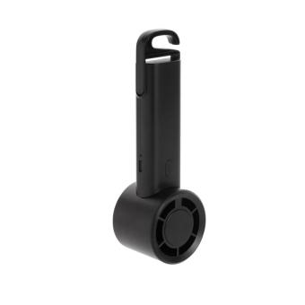 XD Collection Twist wiederaufladbarer tragbarer Ventilator aus RCS rABS Schwarz
