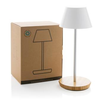 XD Collection Pure Glow RCS usb-rechargeable recycled plastic table lamp White