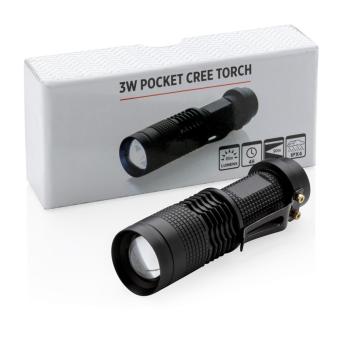 XD Collection 3W pocket CREE torch Black