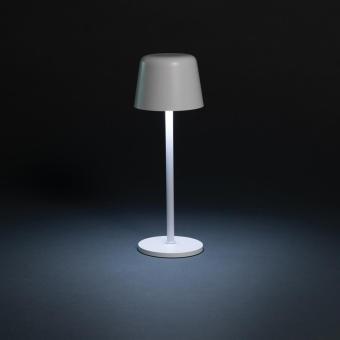 XD Collection Zenic RCS recycled plastic USB re-chargable table lamp White
