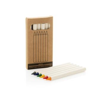 XD Collection Micki GRS Infinity 6-teiliges Buntstift-Set Weiß