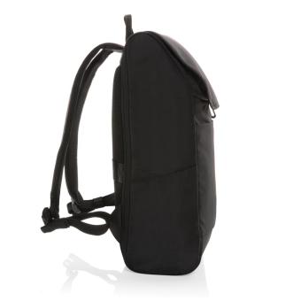 Swiss Peak Fern AWARE™ RPET all over zipper 15.6" backpack Black
