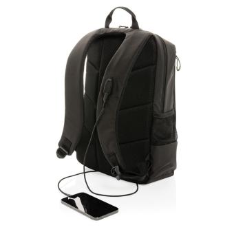 XD Xclusive Impact AWARE™ Lima 15.6" RFID Laptop-Rucksack Schwarz/weiss