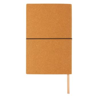 XD Collection A5 recycled leather notebook Brown