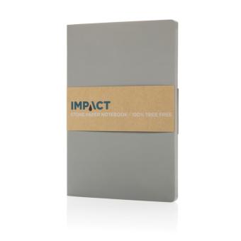 XD Collection Impact Softcover A5 Notizbuch mit Steinpapier Grau