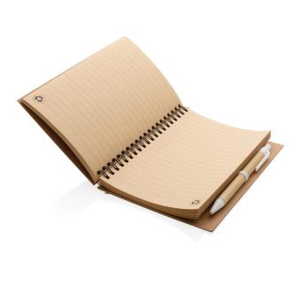 XD Collection Kraft spiral notebook with pen White