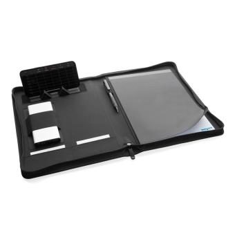 XD Collection Impact Aware™ deluxe 300D tech portfolio with zipper Black