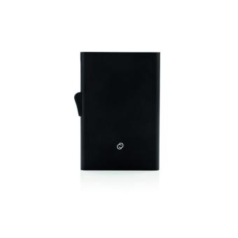 C-Secure aluminium RFID card holder Black