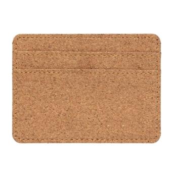 XD Collection Cork secure RFID slim wallet Brown