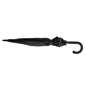 Swiss Peak AWARE™ 23" bis 27" erweiterbarer Regenschirm Schwarz/silber