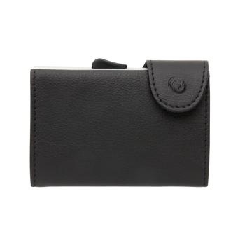 C-Secure RFID Kartenhalter und Geldbörse Schwarz/silber