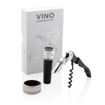 XD Collection Vino 3-tlg. Sommelier Set Silber