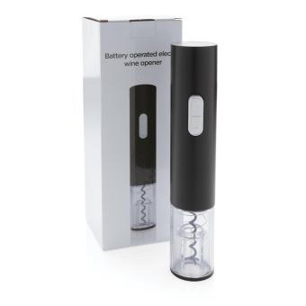 XD Collection Electric wine opener - battery operated Black