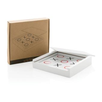 XD Collection Deluxe Tic Tac Toe game White