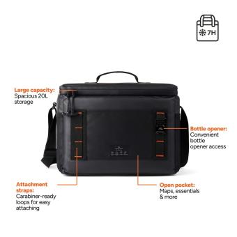 Nordic Drift Storm RCS water-repellent cooler bag 20L Black