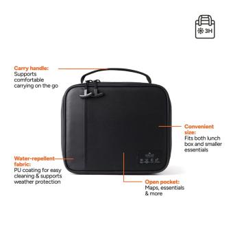 Nordic Drift Storm RCS water-repellent lunch cooler bag Black