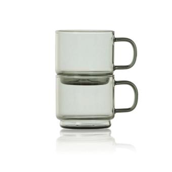 AdHoc Impact Espressotassen 70ml, 2er-Set Transparent