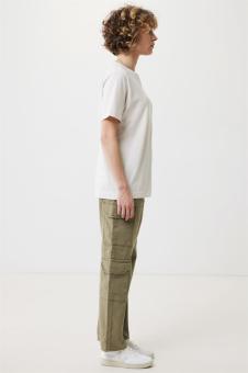 IQONIQ Kakadu relaxed recycled cotton t-shirt, ivory white, pebble gray Ivory white, pebble gray | XXS