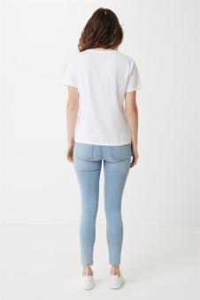 Iqoniq Sierra Lightweight T-Shirt aus recycelter Baumwolle, weiß Weiß | XS