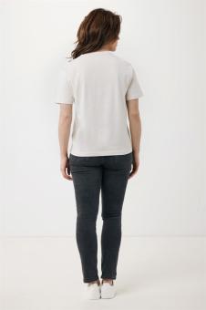 IQONIQ Teide T-Shirt aus recycelter Baumwolle, Elfenbeinweiß, Kieselgrau Elfenbeinweiß, Kieselgrau | XXS