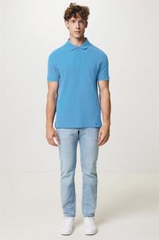 IQONIQ Yosemite recycled cotton pique polo, tranquil blue Tranquil blue | XXS