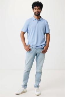 IQONIQ Yosemite recycled cotton pique polo, skyblue Skyblue | 3XL