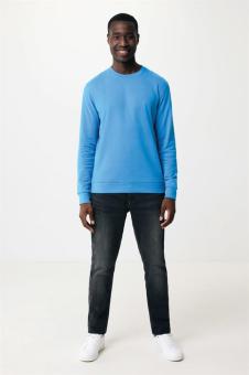 IQONIQ Zion Rundhals-Sweater aus recycelter Baumwolle, Ruhiges Blau Ruhiges Blau | XXS