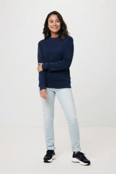 Iqoniq Zion Rundhals-Sweater aus recycelter Baumwolle, Navy Navy | XXS