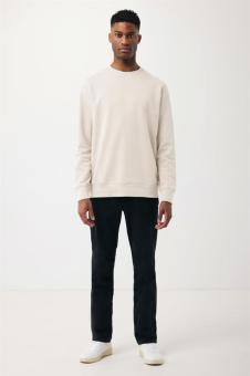 IQONIQ Etosha lightweight recycled cotton crew neck, ivory white, pebble gray Ivory white, pebble gray | XXS