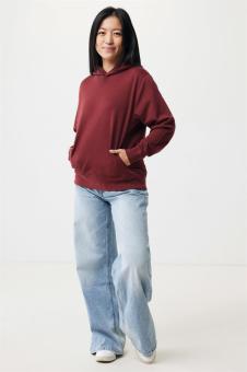 IQONIQ Yengo Hoodie mit Seitentaschen aus rec. Baumwolle, Burgunderrot Burgunderrot | XXS